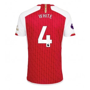Arsenal Benjamin White #4 Hjemmebanetrøje 2023-24 Kort ærmer